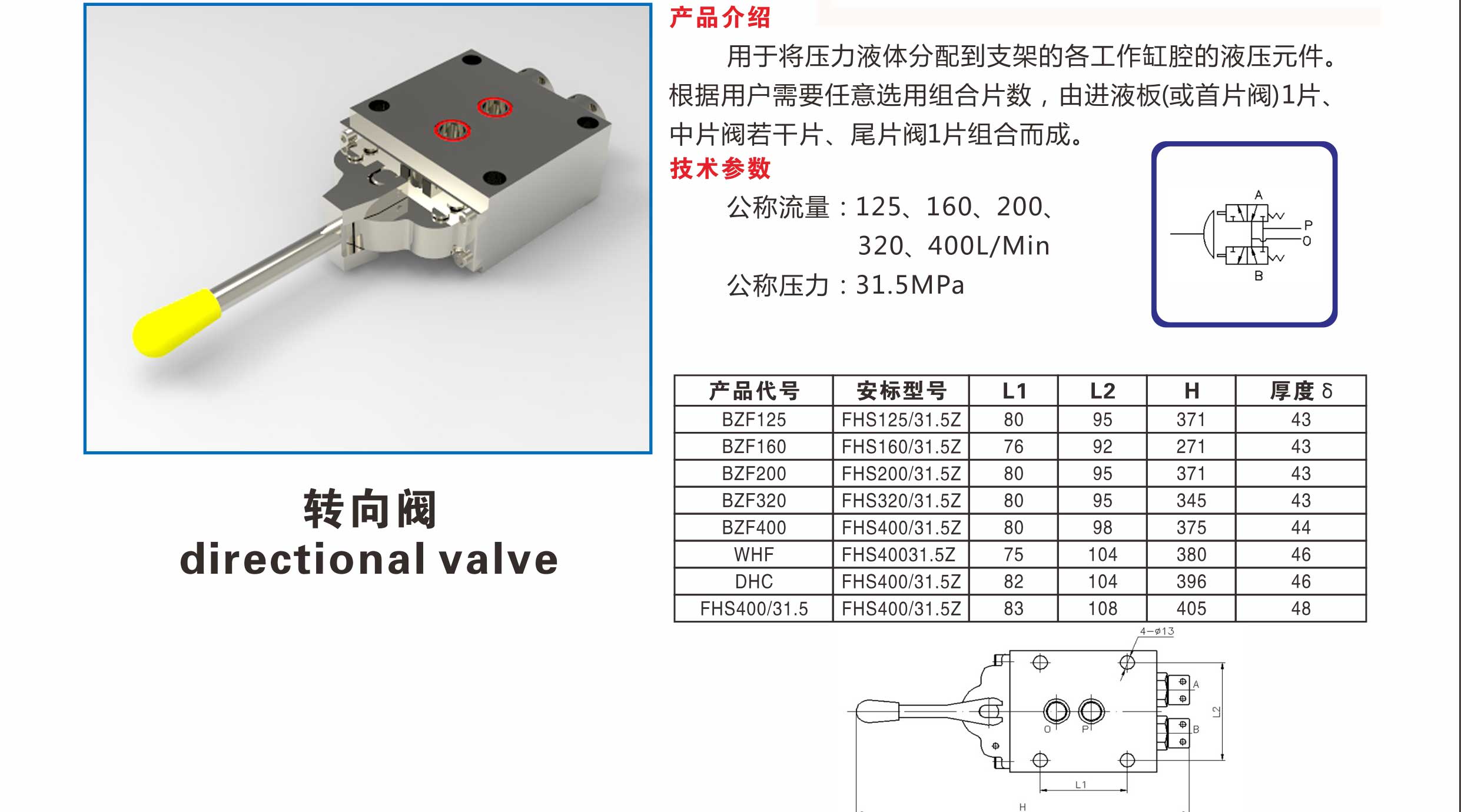 液壓支架配件 換向閥 轉向閥 